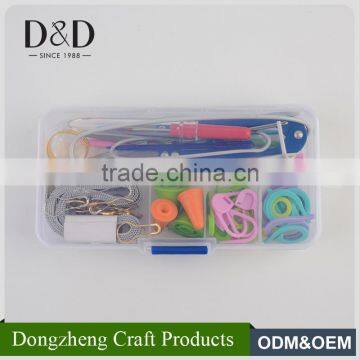 Hot selling mini size good price full circular knitting needle set with plastic box