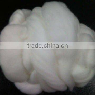 Raw White 100% Virgin Polyester Tops for spinning