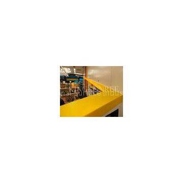 Yellow Eased Edge Resteraunt Artificial Quartz Solid Surface Countertop 30mm Thickness