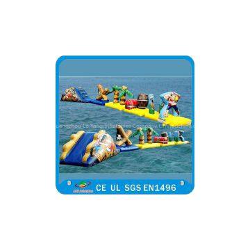 0.9mm Pvc Tarpaulin Waterroof Inflatable Water Parks / Backyard Inflatable Water Park