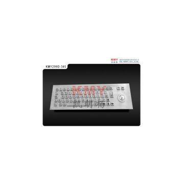 Vandalproof Ik07 Stainless Steel Keyboard Kiosk Keyboard with Trackball (KMY299D-345)