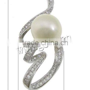 sterling silver pearl pendant