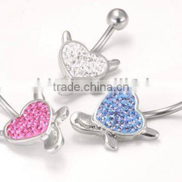 Body piercing jewelry belly ring