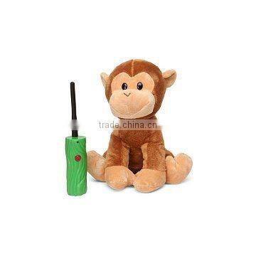 lovely plush stuffed marmosets speaker Monkey with remote control