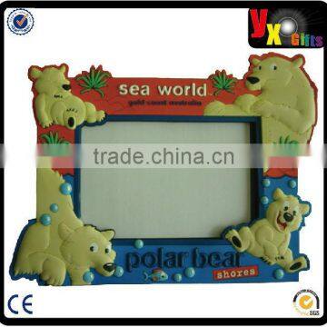 Cute soft PVC photoframe,plastic photo frame,magnetic PVC photo frame