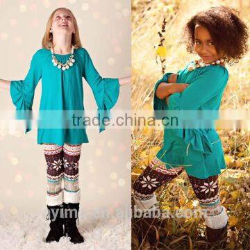 Ruffle Sleeve Sweet Child Clothing Cheap Wholesale Children Clothing Usa photo-5