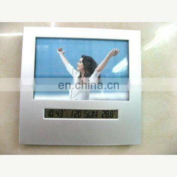 Digital Calendar Desk Clock Photo Frame