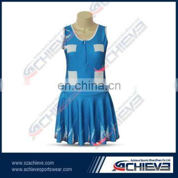 2017 hot sale custom netball uniforms,tennis clothes in good pattern