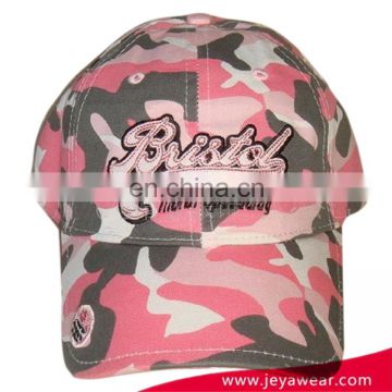 Custom blue camo military style baseball cap pink camo military army