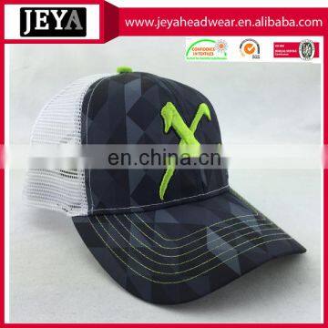 Common Trucker Hat Mesh Polyester Cap Sublimation With Embroidery Logo