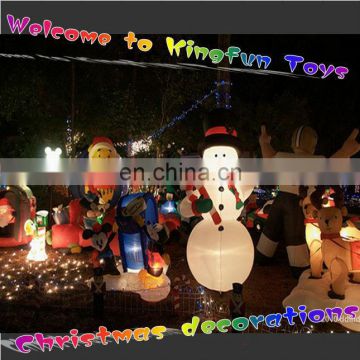 Lighted inflatable snowman 2014