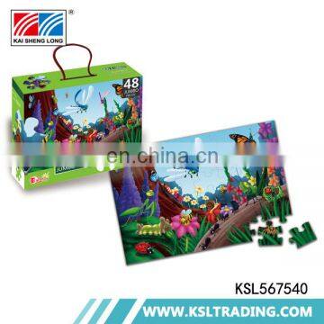 OEM 500pcs hot selling bug and insect diy 48piece children jigsaw puzzle