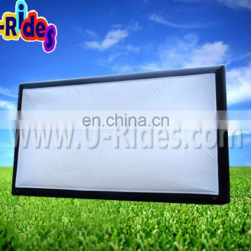 Black Giant Oblong Inflatable Movie Screen For Sale