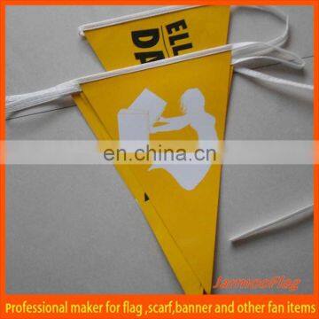 triangle pennant paper bunting flag banner