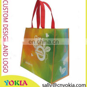 New Design promotional reusable non woven bag recycle shopping punch