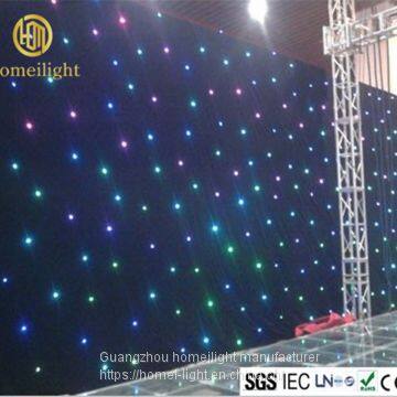 RGB skylighting star curtain for wedding backdrop led star curtain