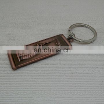 Promotional item Metal Dubai & Qatar logo Key chain/key ring/ key holder for Souvenir gift