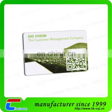 Low Cost PVC RFID NFC Card With QR Code For Payment