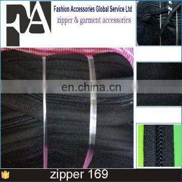 Any Cutting 3# Nylon Zipper for Sewing Sleeping Bag / Mosquito Net /quilt Cover Zippers Home Textile Black and White 5 Meter