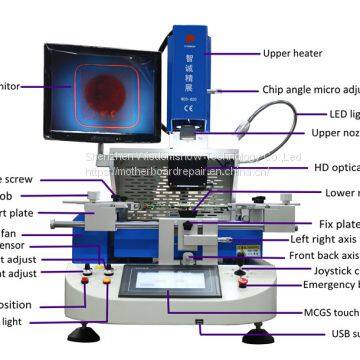 WDS-620 bga replacement machine with bga reballing stencil solder ball paser