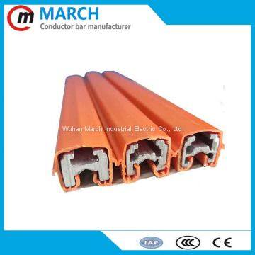 insualted conductor bus bar for overhead crane hoist