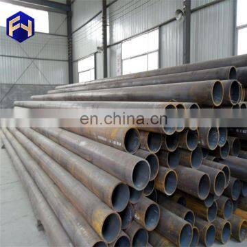 Plastic MS ERW black round steel tube price with high quality