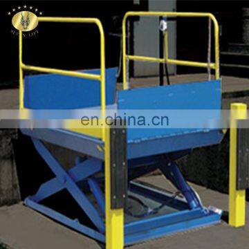 7LSJG Shandong SevenLift warehouse hydraulic lifter machine scissor elevator cargo lift