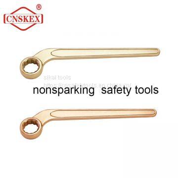 Aluminum bronze  wrench single bent box safety tools 22mm