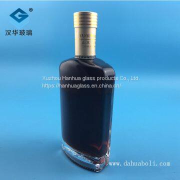 Manufacturer's Direct Selling 500ml Rectangular Glass Wine Bottle