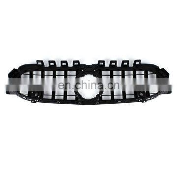 Серебристый передний бампер, решетка радиатора, сетка капота из ABS для Mercedes Benz класса A W177 с 2018 года photo-5