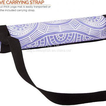 Organic Natural Rubber Suede Microfiber Printed Custom Logo Eco Friendly Pilates Yoga Mat photo-3