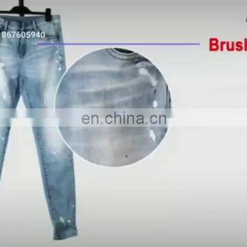 DiZNEW Straight leg slim fit mens denim jeans scratch cotton comfort pants