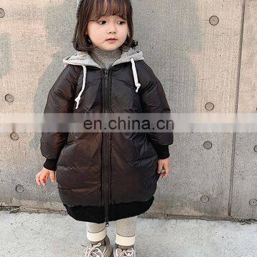 3423 Baby Clothes Girls Windproof White Duck Hooded Down Coat photo-2