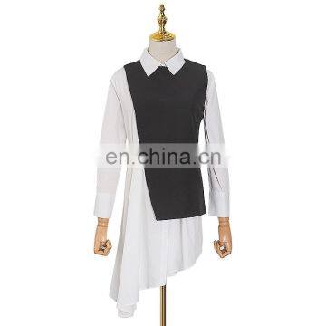 Mini Dresses Sexy Casual Patchwork Hit Color Clothes