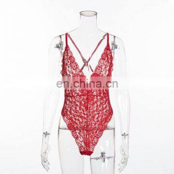 2021 New Arrival Women's Sleepwear Lingerie Sexy Hot Transparent Sexy Woman Lingeries Women One Piece Body Suit photo-5