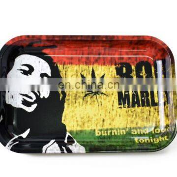 HQP-XJ09 HongQiang Wholesale Metal Cigarette Rolling Tray Storage Tray Tinplate Tray for Smoking Ashtray photo-6