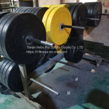 Colored rubber barbellsFitness counterweightsRubberplate