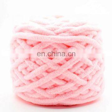 100% Polyester Velvet Chenille Yarn for Scarf Shoes Hand Knitting photo-5