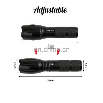 Aluminum Alloy Waterproof Tactical Flashlight Rechargeable Led Flashlights For Outdoors photo-3