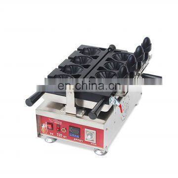 Ice cream waffle cone taiyaki making machine with nice price