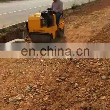 mini double drum vibratory road roller compactor