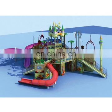 water theme equipment large fiberglass playground slide