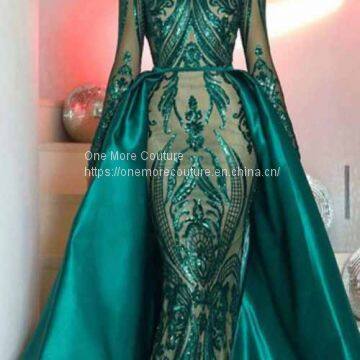 Green Mermaid Prom Dress