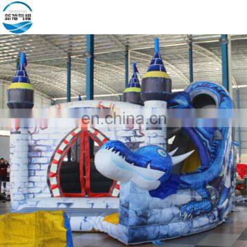 Dragon inflatable jumping castle, playing castle inflatable bouncer combo