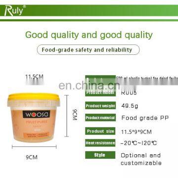 500ml PP Plastic Buckets for Oyster Sauce With Lid and Handle photo-6