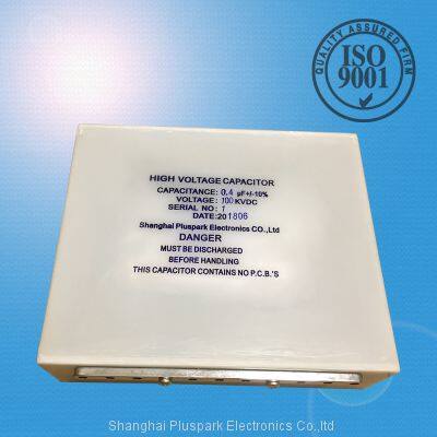 high voltage capacitor 0.4uF 100kV ,400nF 100000VDC Pulse capacitor