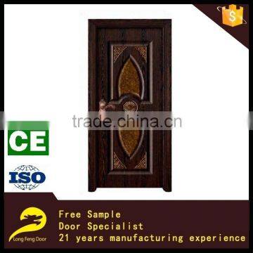 decorative antique carved steel wood door for room design