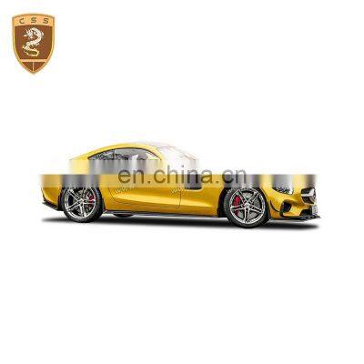 High Quality RZ Style Carbon Fiber Side Skirts Spoiler Front Lip Rear Diffuser Body Kits For Mercedes Bens AMG GT photo-3