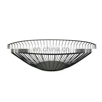 Vegetable Round Simple Metal  Stylish Fruit Basket For Dining Table Home Decoration