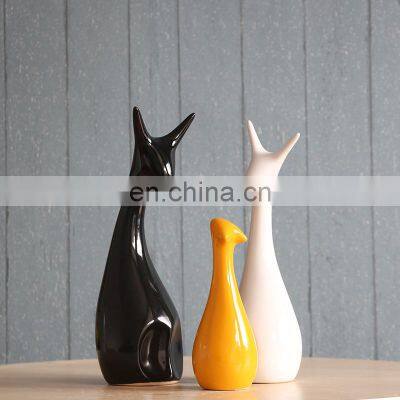 Best Price Home Furnishing Art Supplies Ceramic Deer Craft photo-3